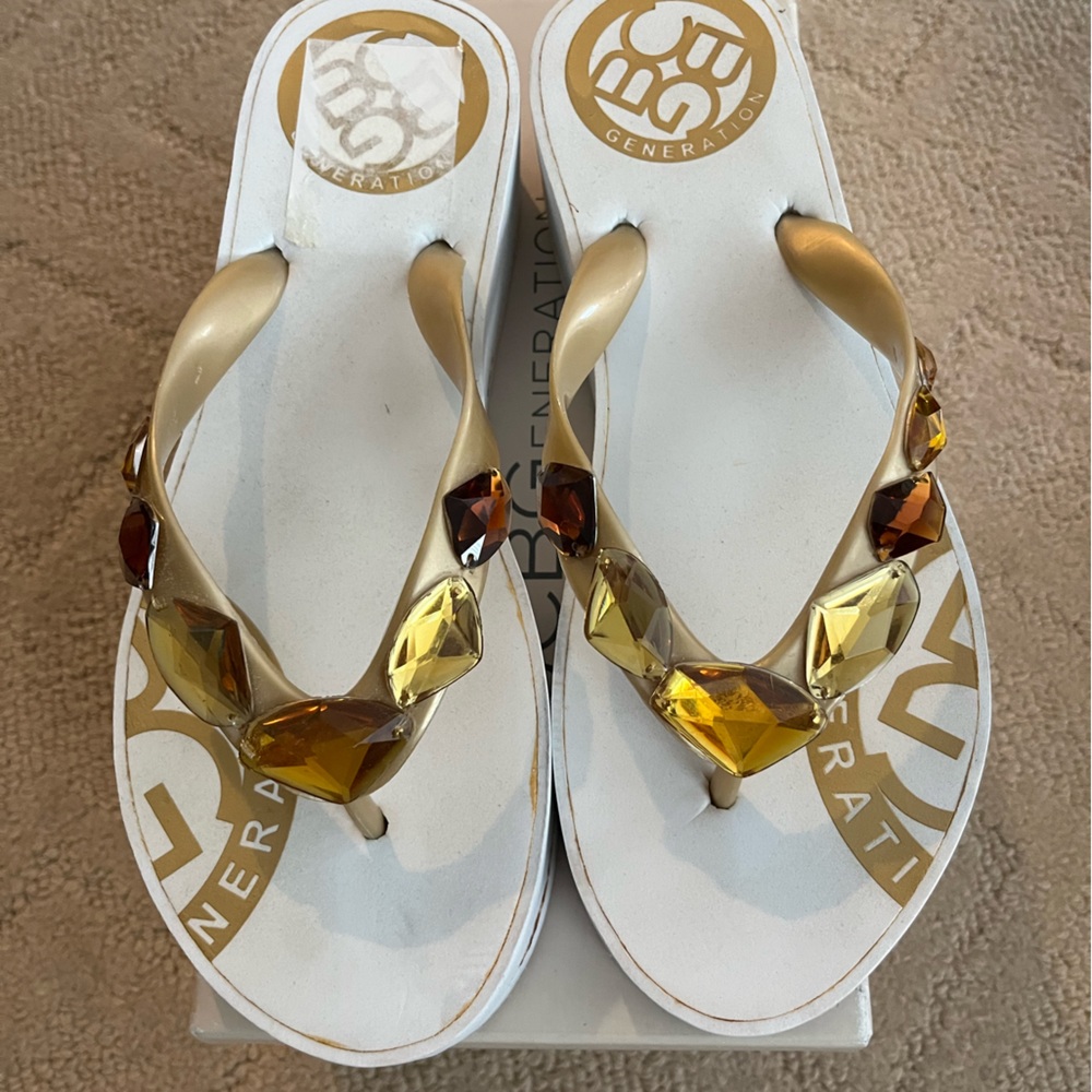 BCBG wedged sandals